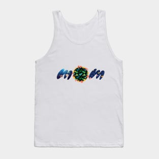 Mom, just mom. Mothers day. Gift for mom with dinosaurs Tank Top